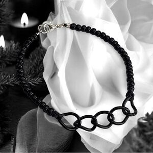 5 For 25💫Whimsygoth Black Links Bracelet